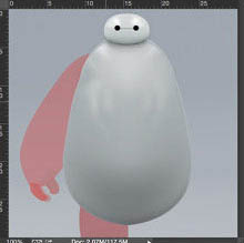 PS鼠绘超萌的大白