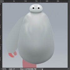 PS鼠绘超萌的大白