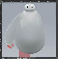 PS鼠绘超萌的大白