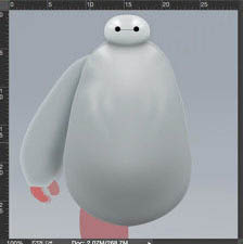 PS鼠绘超萌的大白