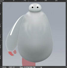 PS鼠绘超萌的大白