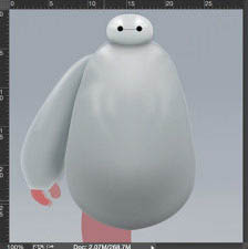 PS鼠绘超萌的大白