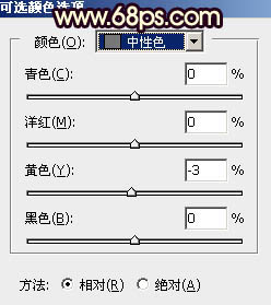 Photoshop调制出暗红霞光色草坪上人物图片