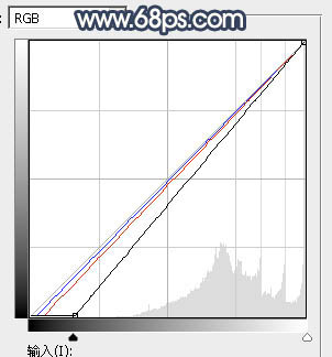 Photoshop调制出唯美的暗调霞光树林人物