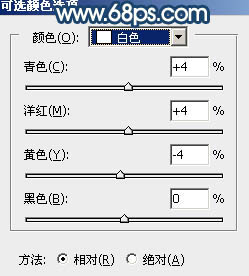 Photoshop调制出偏暗的晨曦阳光草坪边人物图片