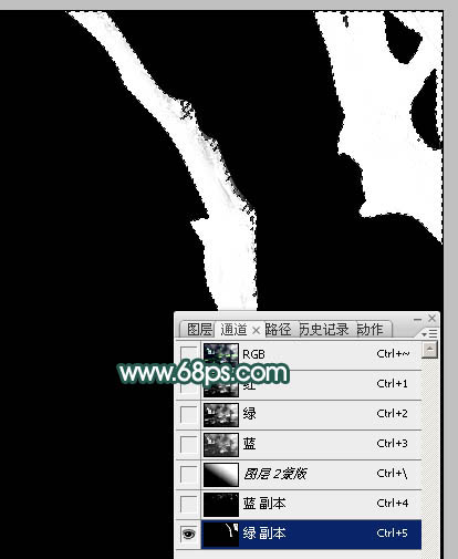 Photoshop调制出梦幻透射光束树林人物图片