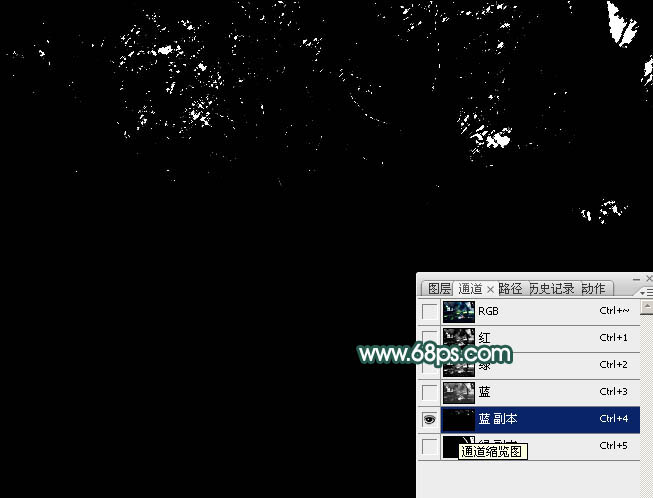 Photoshop调制出梦幻透射光束树林人物图片