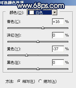 Photoshop调制出秋季暖色霞光荒原人物图片