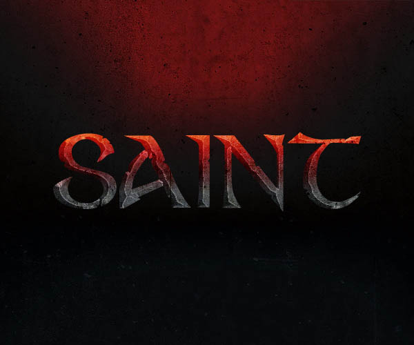 Photoshop利用图层样式快速制作炽热的纹理字