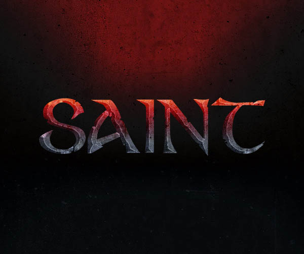 Photoshop利用图层样式快速制作炽热的纹理字