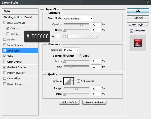 Photoshop利用图层样式快速制作炽热的纹理字