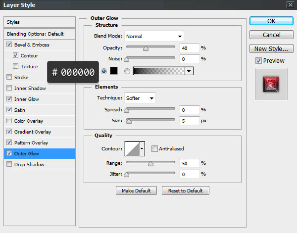 Photoshop利用图层样式快速制作炽热的纹理字