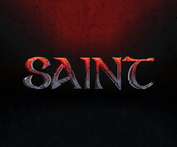 Photoshop利用图层样式快速制作炽热的纹理字