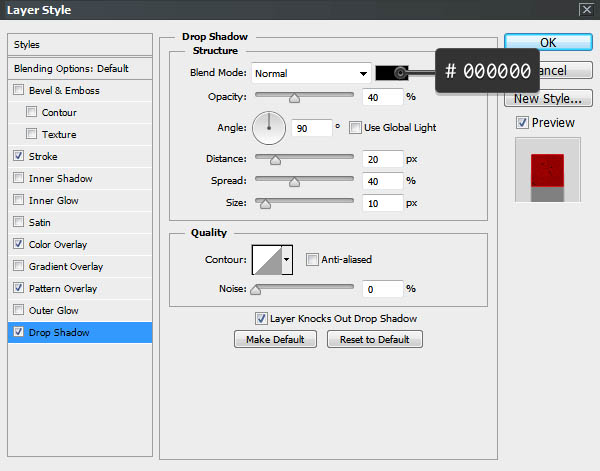 Photoshop利用图层样式快速制作炽热的纹理字