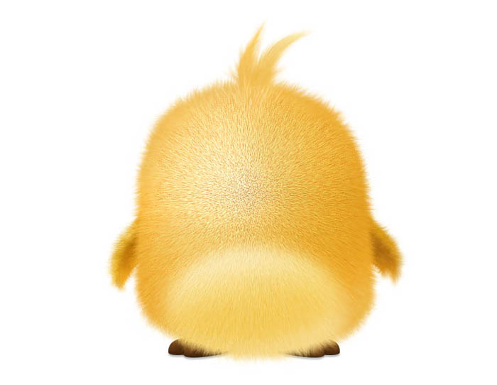 Photoshop利用钢笔工具绘制非常萌的小黄鸟