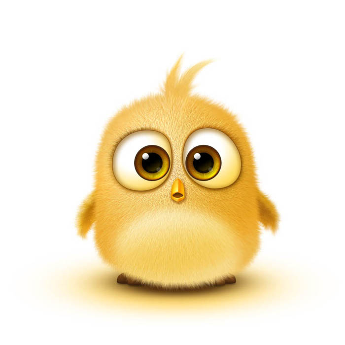 Photoshop利用钢笔工具绘制非常萌的小黄鸟