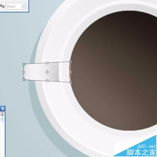 photoshop怎么绘制一个白色的装有咖啡杯子?