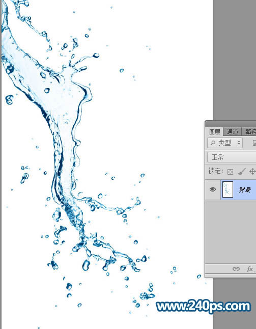 Photoshop快速制作剔透的水珠水裙