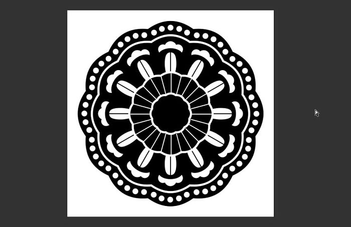 Photoshop制作漂亮的银色蕾丝花纹字