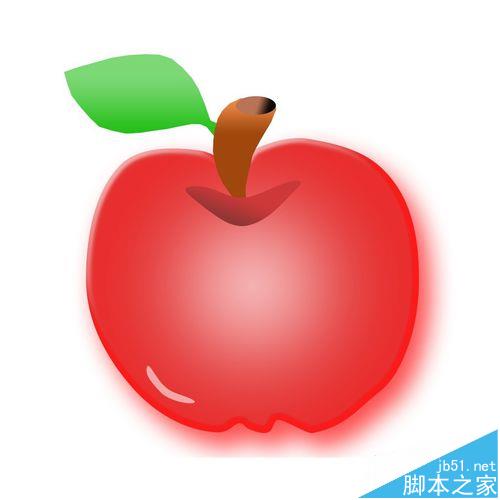 photoshop怎么绘制一个漂亮的卡通苹果?
