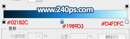 Photoshop制作流畅的蓝色水珠字