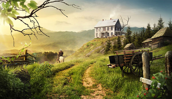 Photoshop设计制作漂亮的春季小清新化妆品海报