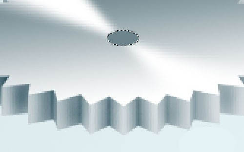 Photoshop设计一个金属质感的立体齿轮