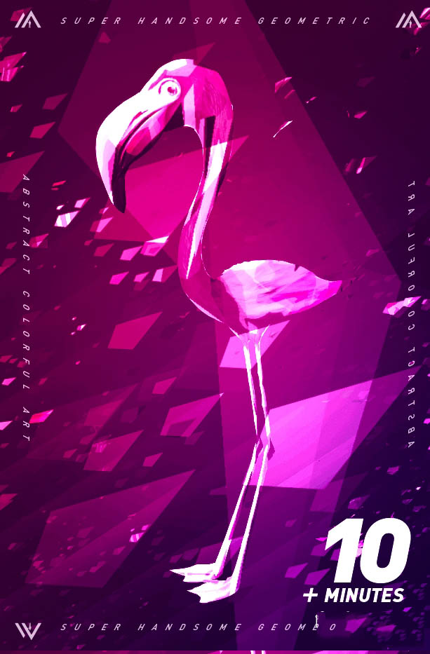 PS打造超酷炫的抽象几何多彩艺术效果(附设计神器)