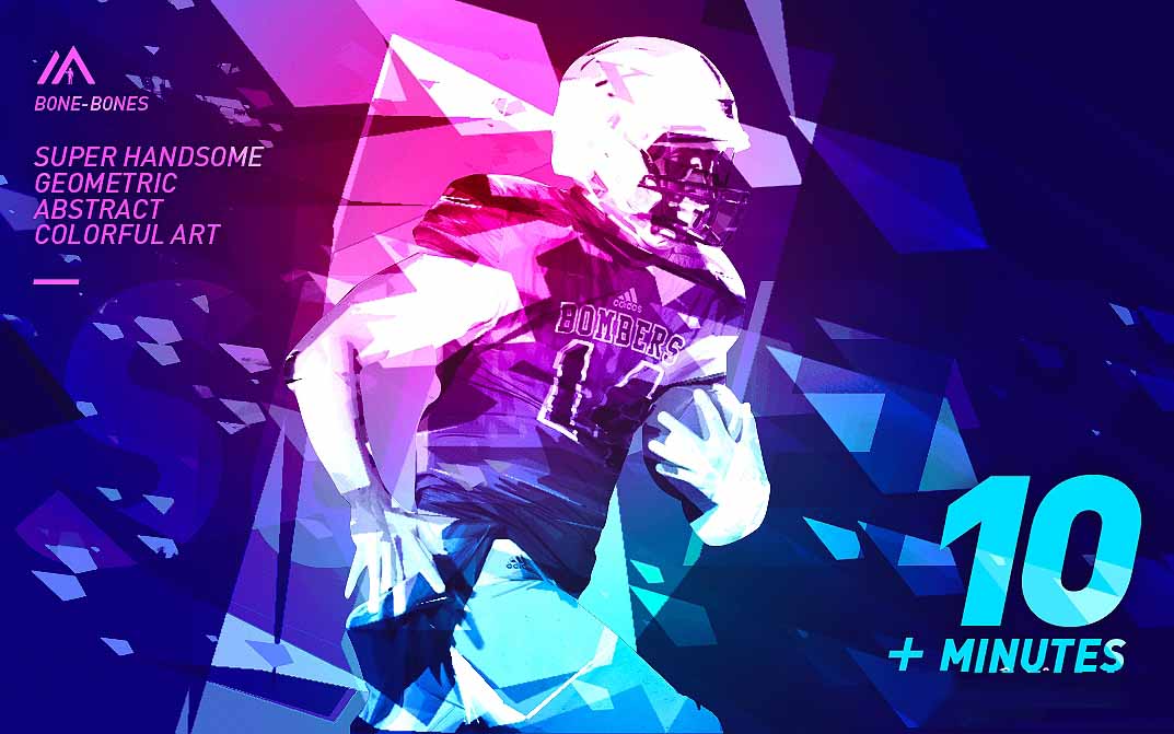 PS打造超酷炫的抽象几何多彩艺术效果(附设计神器)