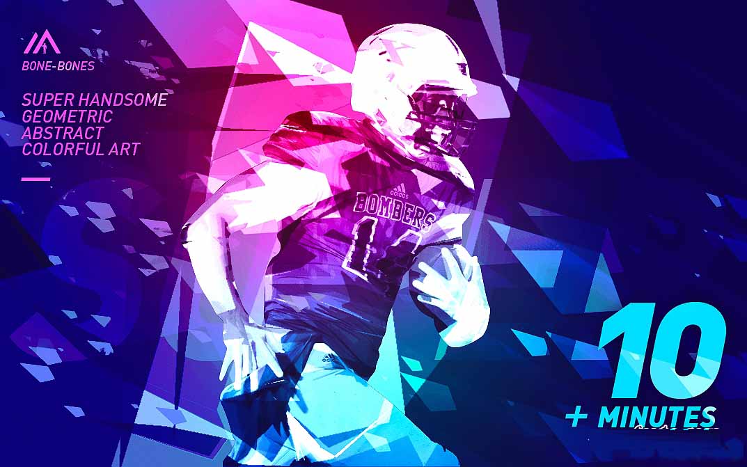 PS打造超酷炫的抽象几何多彩艺术效果(附设计神器)