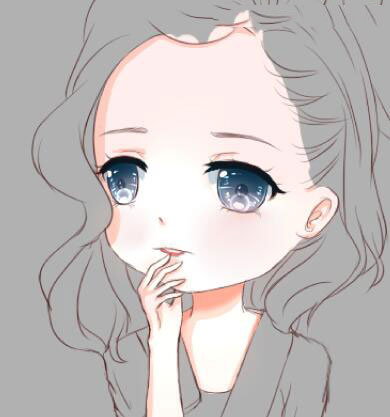 Photoshop绘制可爱风格的漫画Q版美女头像教程