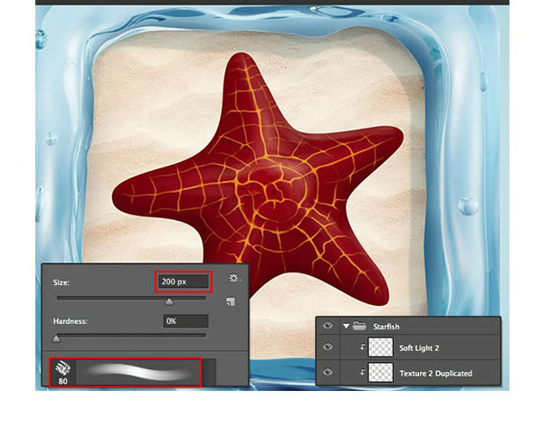 Photoshop结合C4D绘制超赞的3D海星图标教程