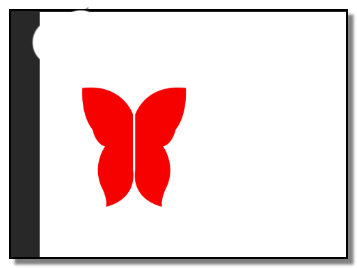 PS怎么画一个大红色的蝴蝶?