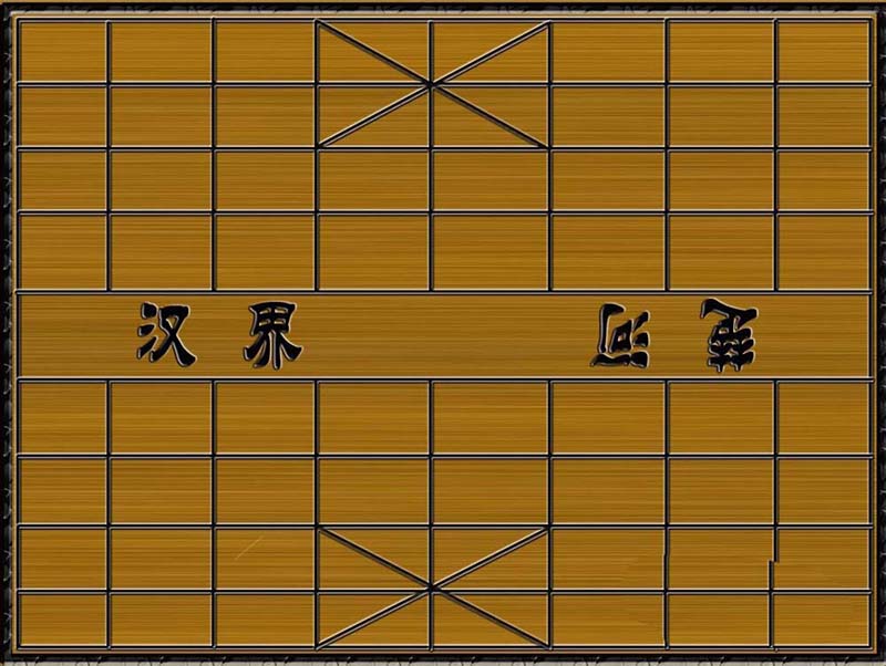 ps怎么绘制一个木制的中国象棋棋谱?