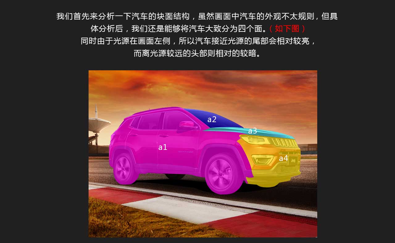 Photoshop合成jeep指南者汽车宣传海报教程