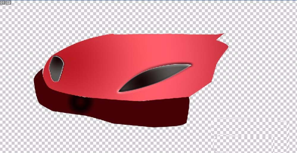 PS怎么画红色的跑车? ps画跑车的教程