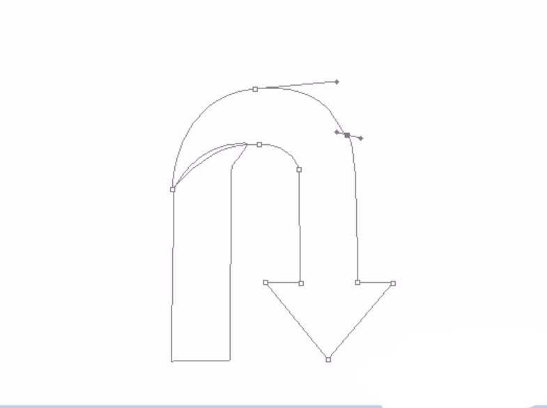 ps怎么绘制折纸效果的拐弯箭头?