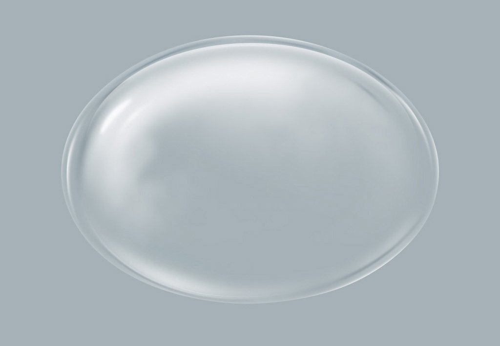 Photoshop如何绘制半透明形态的椭圆形玻璃气泡？”