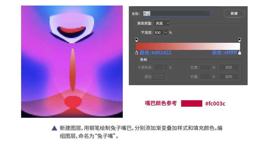 ps设计魔幻绚丽的兔子和鹿重合头像教程