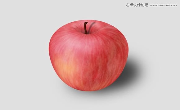 ps怎样制作一个超逼真的红苹果图片?”