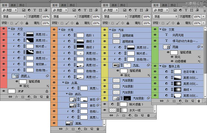 ps合成制作一张霸气的雨中汽车图片教程