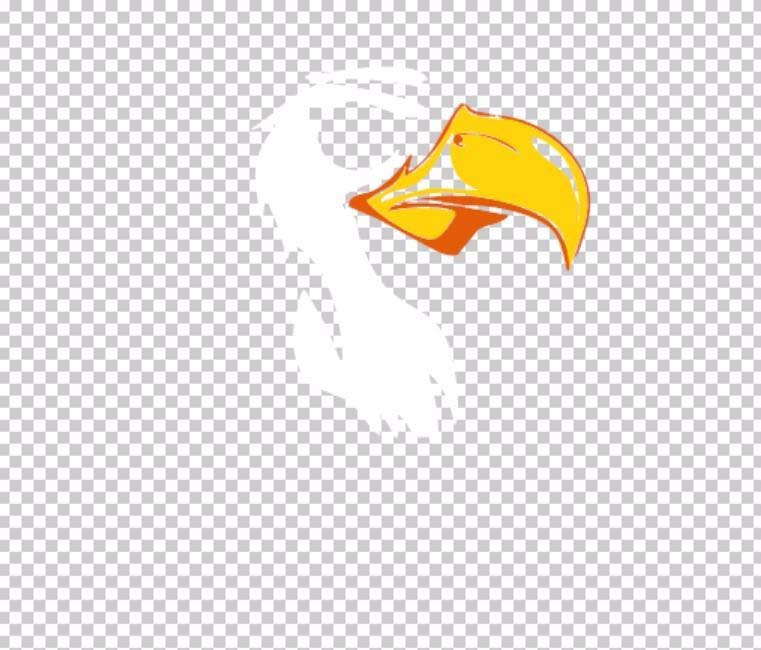 ps中怎么绘制一个老鹰头像图标?