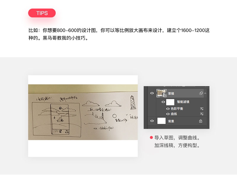 PS快速营造扁平几何风格晴朗的天气插画