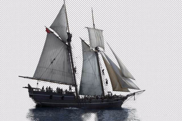 photoshop中怎么抠帆船?PS混合剪贴法抠取海上帆船教程”