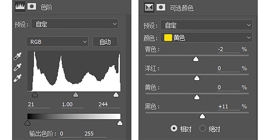 LR+PS后期调出复古风格的人像剪影主题效果