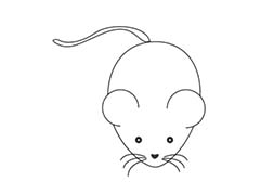 ps怎么手绘简笔画老鼠矢量图?