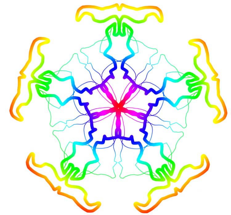 psCC2019怎么利用画笔对称制作创意图案?