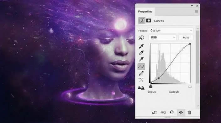 PS制作科幻感太空肖像海报教程