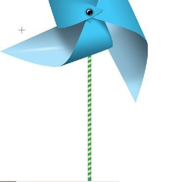 ps怎么绘制逼真的风车? ps制作立体风车的技巧