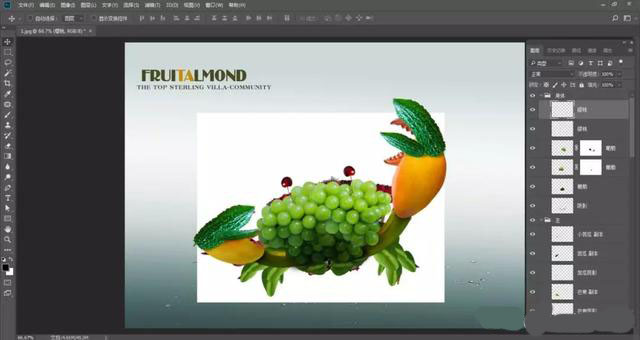 怎样用PS合成水果螃蟹 PS合成有趣的水果螃蟹教程